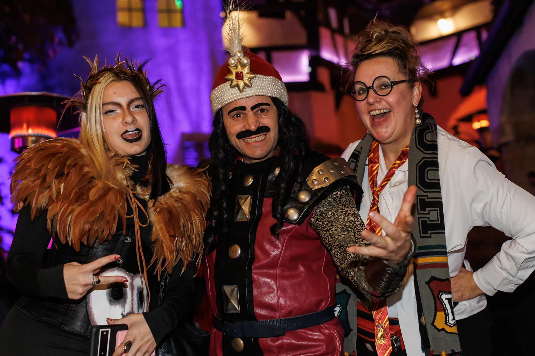 Guests in costume at Bran Castle’s costume contest