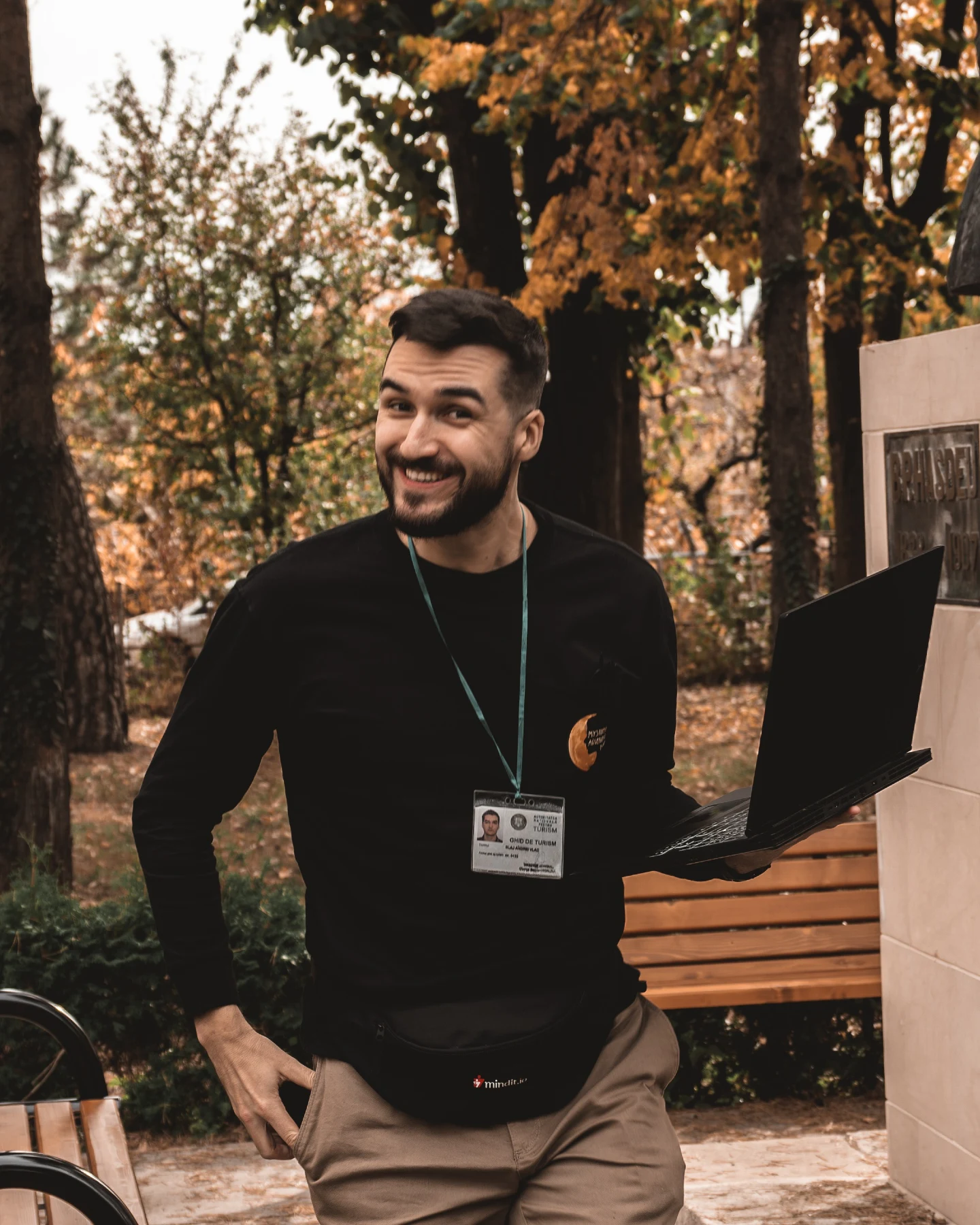 Vlad guiding outdoors in Transylvania